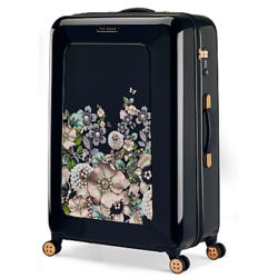 Ted Baker Gem Garden 79cm 4-Wheel Suitcase, Black